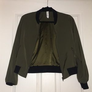 Nordstrom green bomber